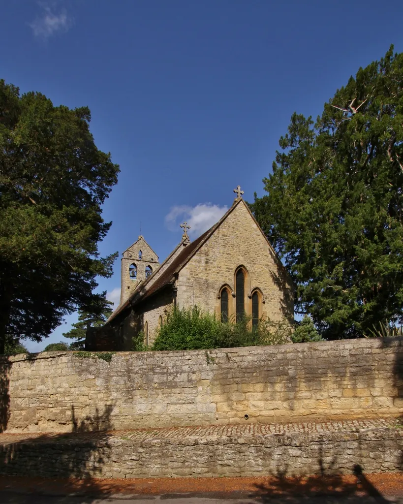 Parish church of St Nicholas, Forest Hill, Oxfordshire, seen from east-southeast