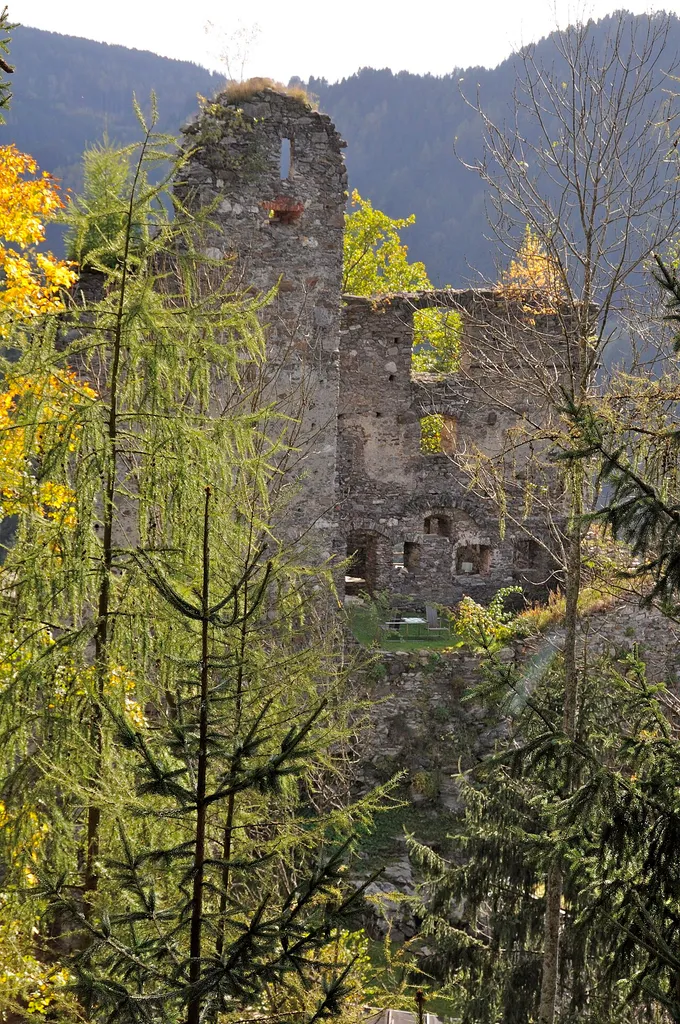 Castle ruin Twimberg, municipality Bad Sankt Leonhard, district Wolfsberg, Carinthia / Austria / EU