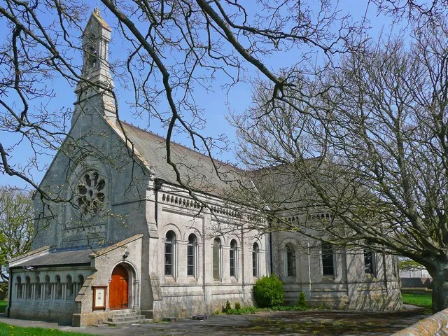 St Peter's Church, The Grove, Portland This church was built by prisoners, housed at the nearby Grove Prison, who also worked on the Portland Harbour breakwater. It was completed 1872. Now redundant, and not open to the public, it is privately owned.