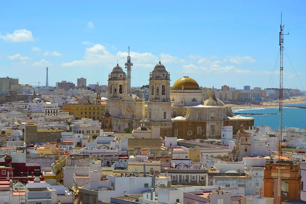 Tavira Tower in Cadiz, Spain.