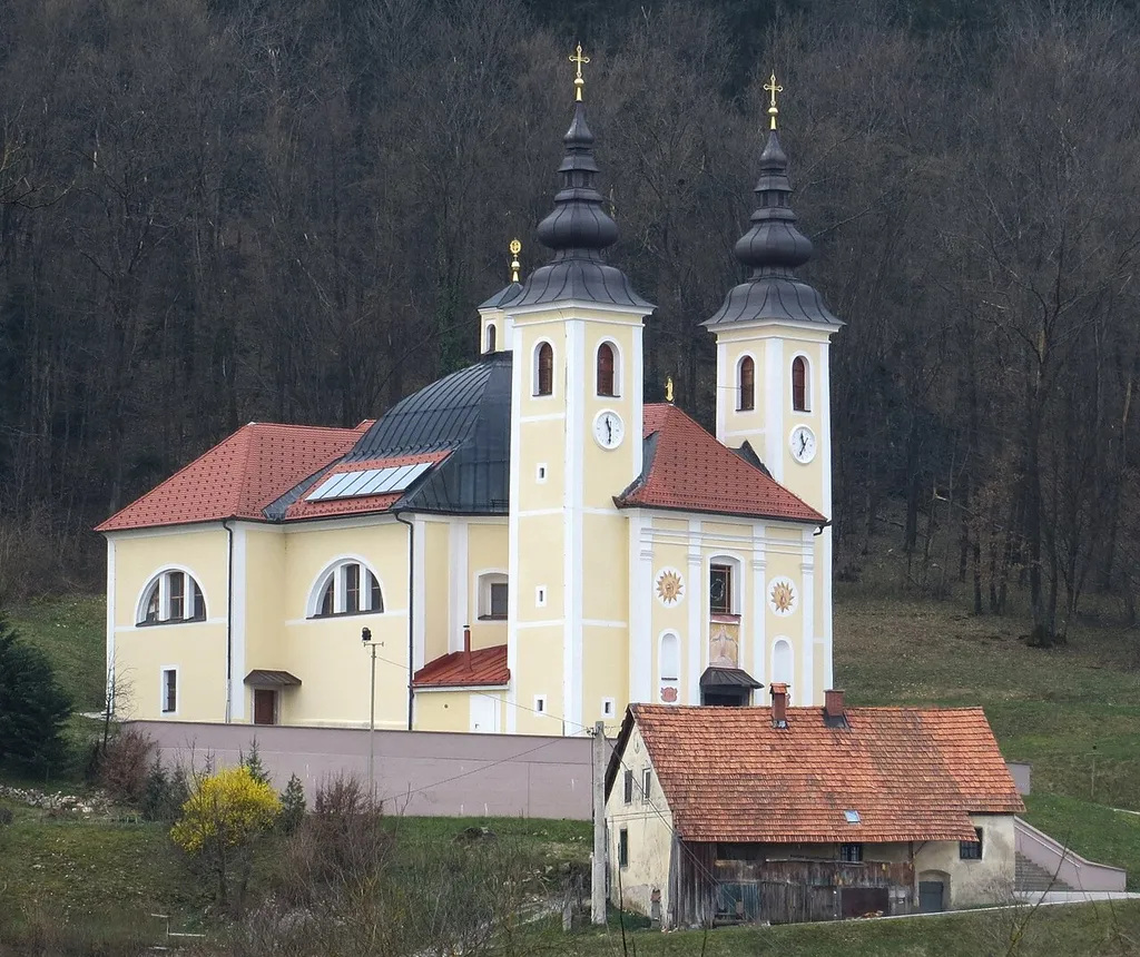 Our Lady of the Rosary Church in Tomišelj, Municipality of Ig, Slovenia