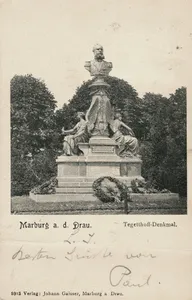 Tegetthoff monument in Maribor