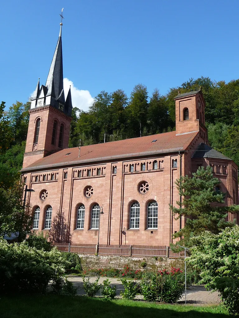 Protestantische Pfarrkirche in Elmstein, Pfälzerwald