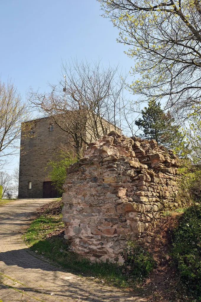 Remains of Castle Ruppertsecken with new Tower.