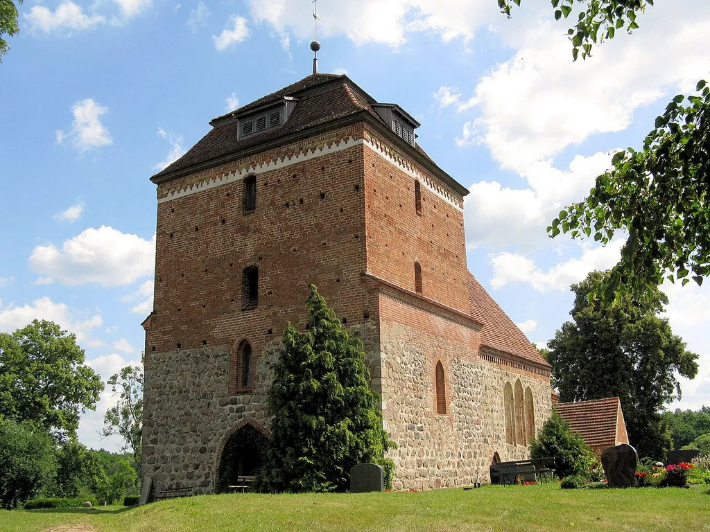 Church in Bellin, disctrict Güstrow, Mecklenburg-Vorpommern, Germany