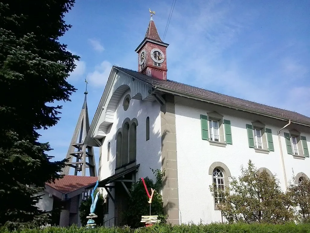 Reformierte Kirche in Cordast (Kanton Freiburg, Schweiz)