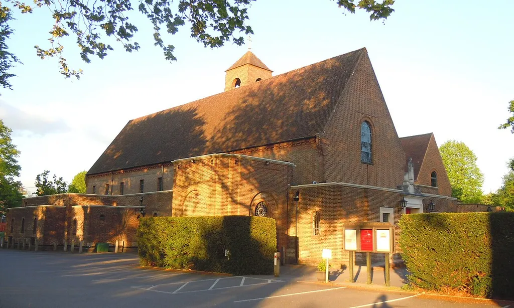 St Joan of Arc's Church, Tilford Road, Farnham. The Roman Catholic parish church of Farnham.