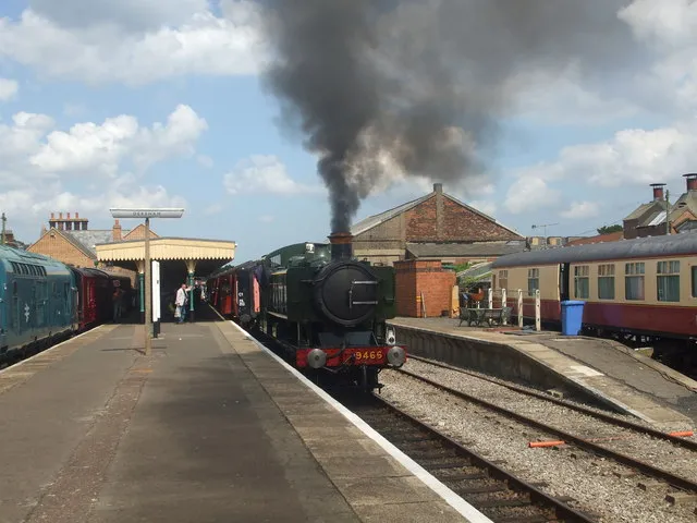 GWR Pannier tank 9466 at the Mid Norfolk Railway