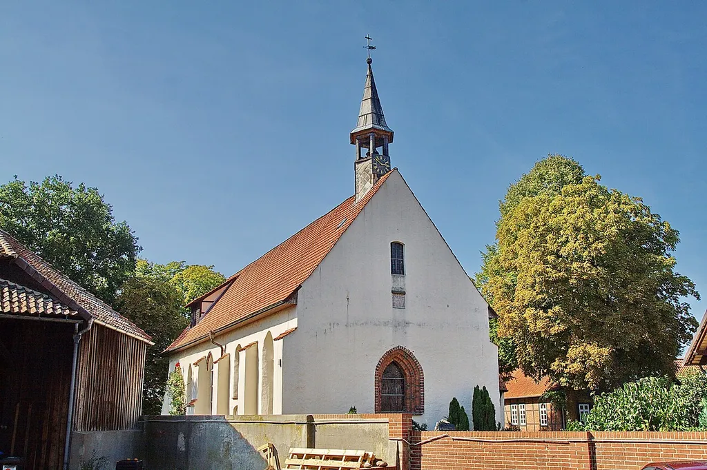 Kirche in Bröckel, Niedersachsen, Deutschland.