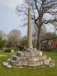 Churchyard cross in St Margaret of Antioch's churchyard