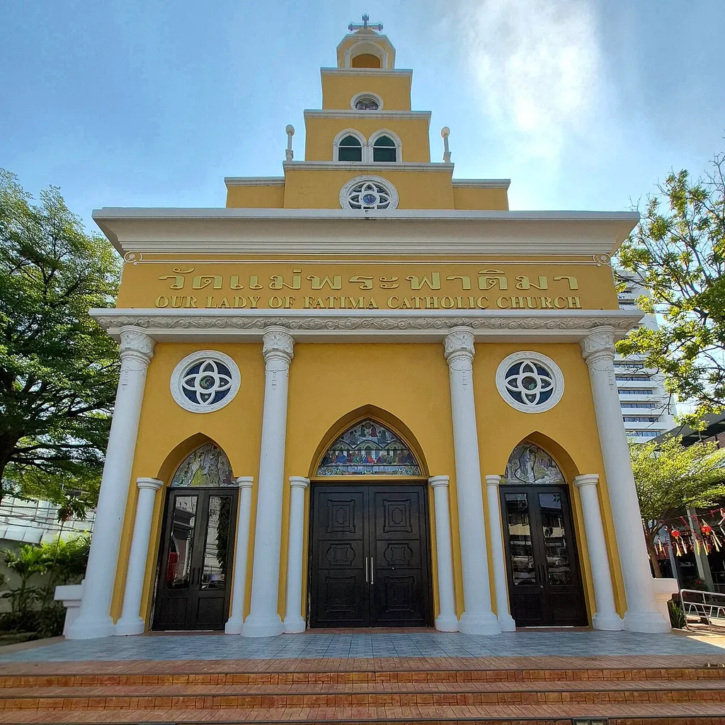Tampak Depan Gereja Bunda Maria dari Fatima Din Daeng pada tahun 2026