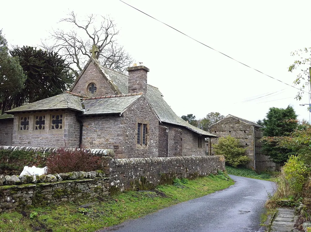 The east and north sides of Stalling Busk church.