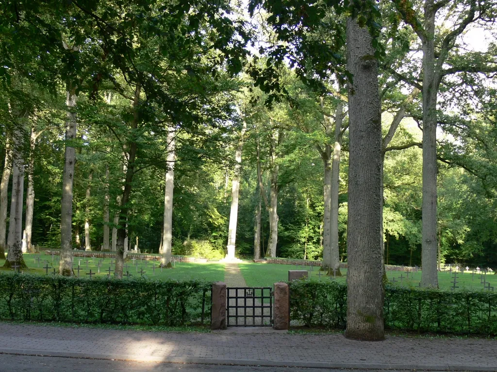 World War I German military cemetery in Morhange, Lorraine, France