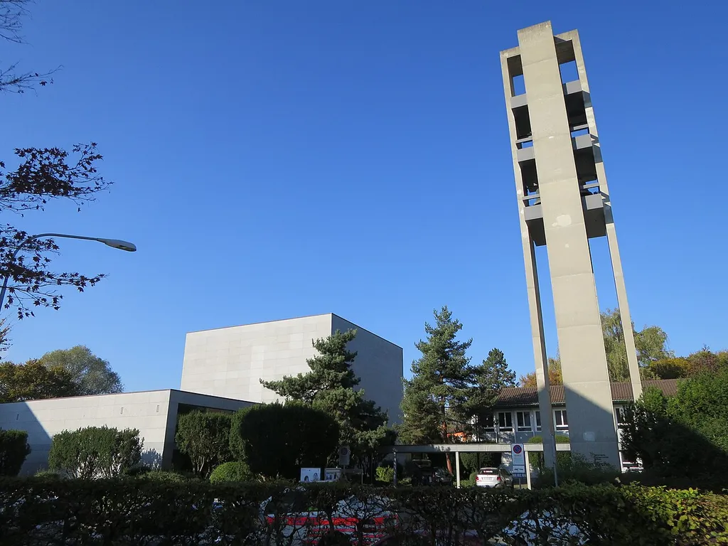 Reformierte Andreaskirche Zürich-Sihlfeld (Monolith) - Ansicht von Süden
