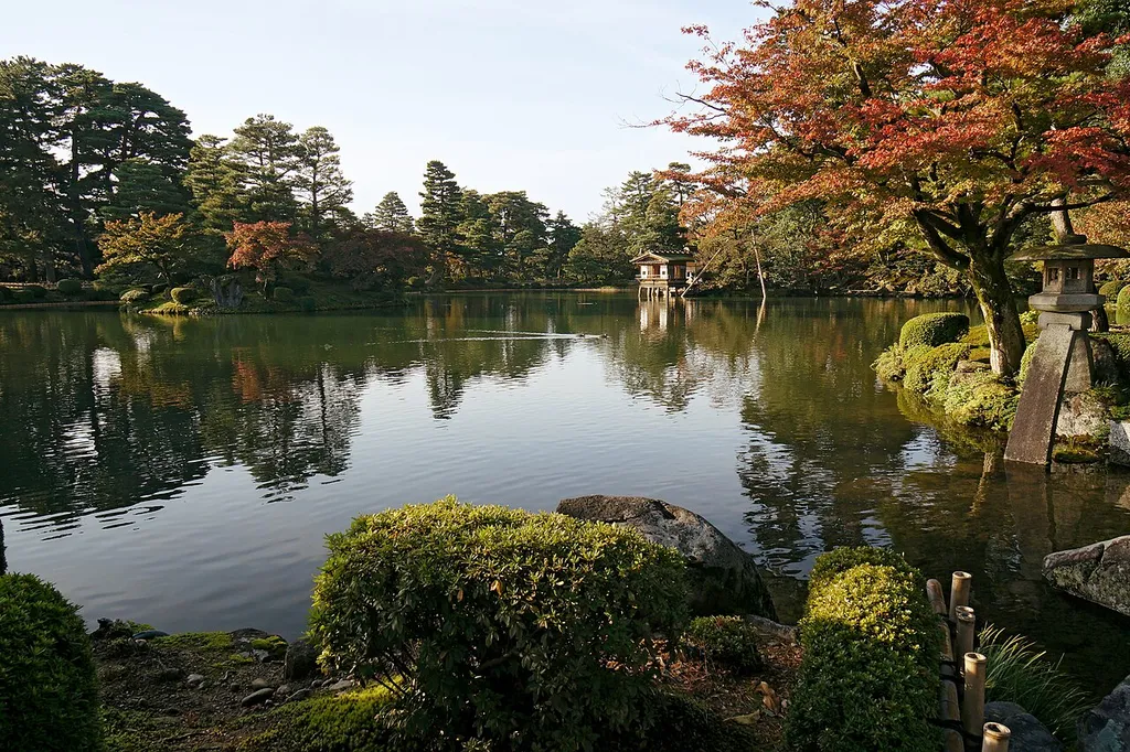 At Kenroku-en in Kanazawa, Ishikawa prefecture, Japan.