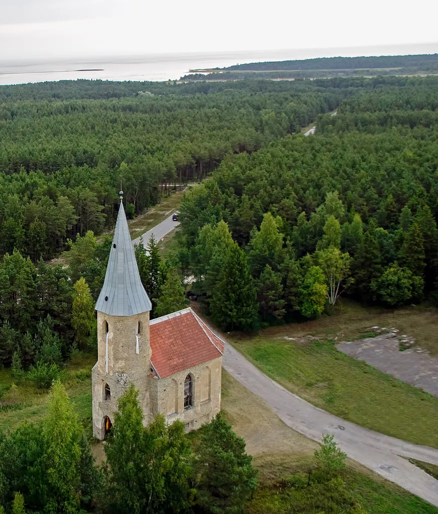 Paluküla kirik. Vaade ülevalt