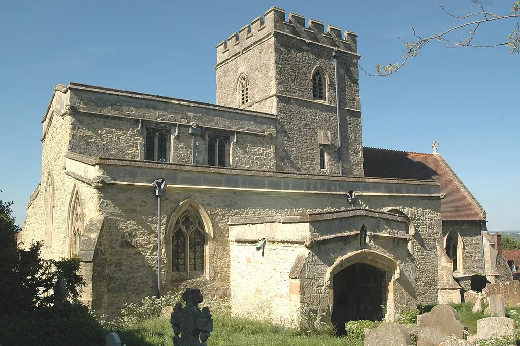 Church of England parish church of the Blessed Virgin Mary, Beckley, Oxfordshire, from the southwest.