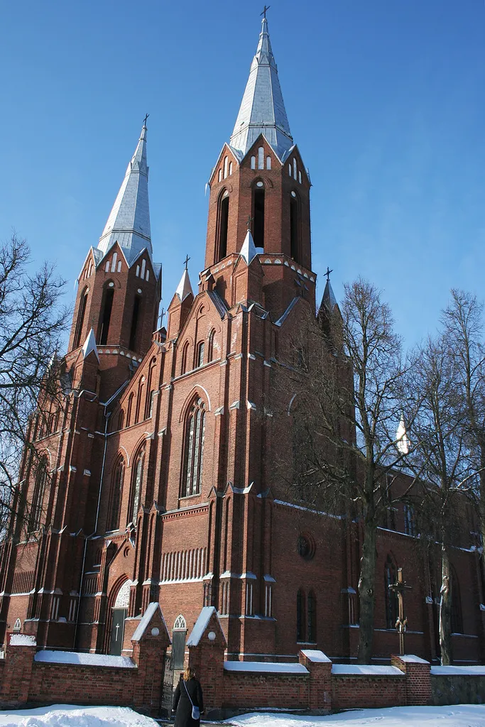 The church in Anykščiai, the tallest in Lithuania