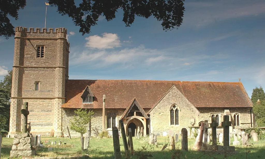St Laurence's parish church, Warborough, Oxfordshire, seen from the south