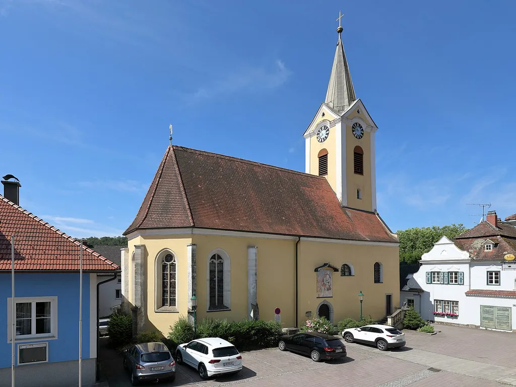 Former parish church of Persenbeug in Lower Austria.