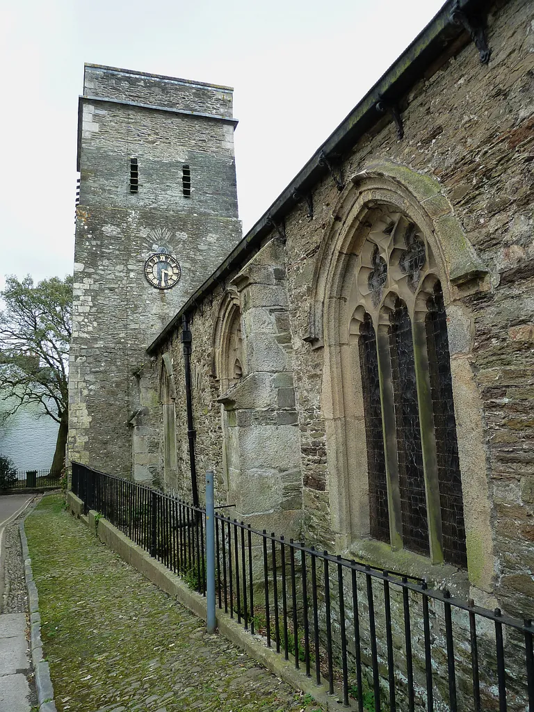 St Nicholas &amp; St Faith church, Saltash, Cornwall. A Grade I listed building.