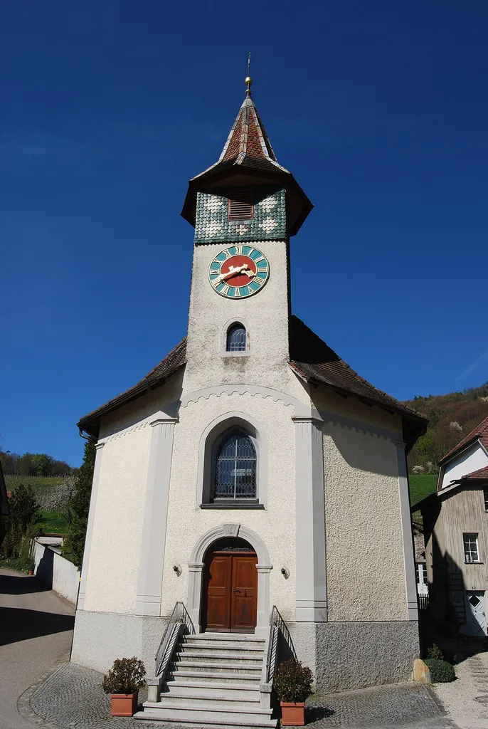 Church Saint Jacob at Osterfingen, canton of Schaffhausen, Switzerland