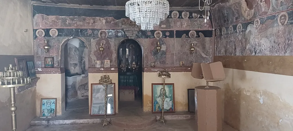 Church of Agioi Anargyroi in Androni, regional unit of Elis. It's located inside the village cemetery