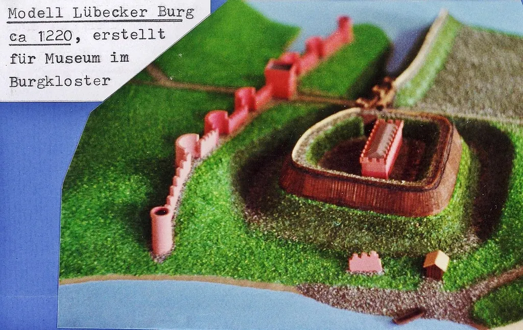 Modell des Burgklosters in Lübeck