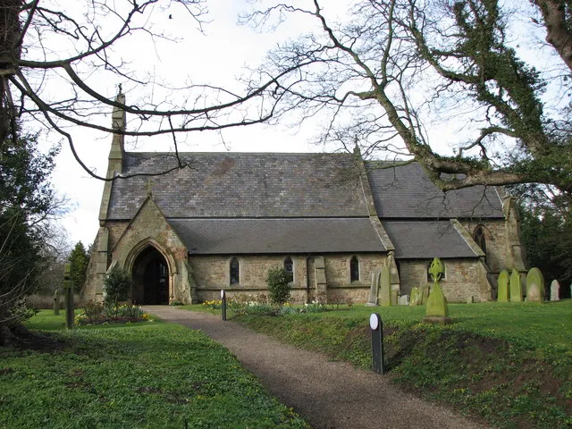 St Mary's Church, Long Newton Viewed from the south.