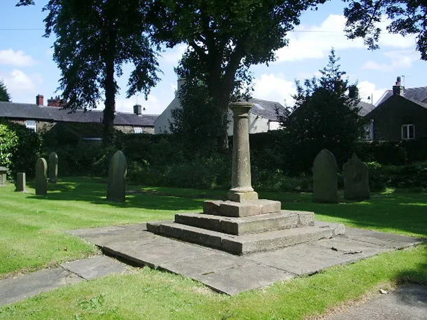 18th-century sundial in St Mary and All Saints' parish churchyard, Whalley, Lancashire
