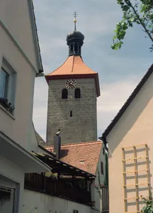 Turm der Stadtpfarrkirche St. Jakob