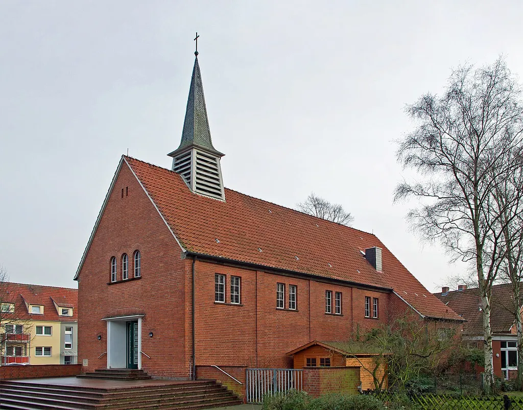 Catholic church in the small town Dannenberg (district Lüchow-Dannenberg, northern Germany).