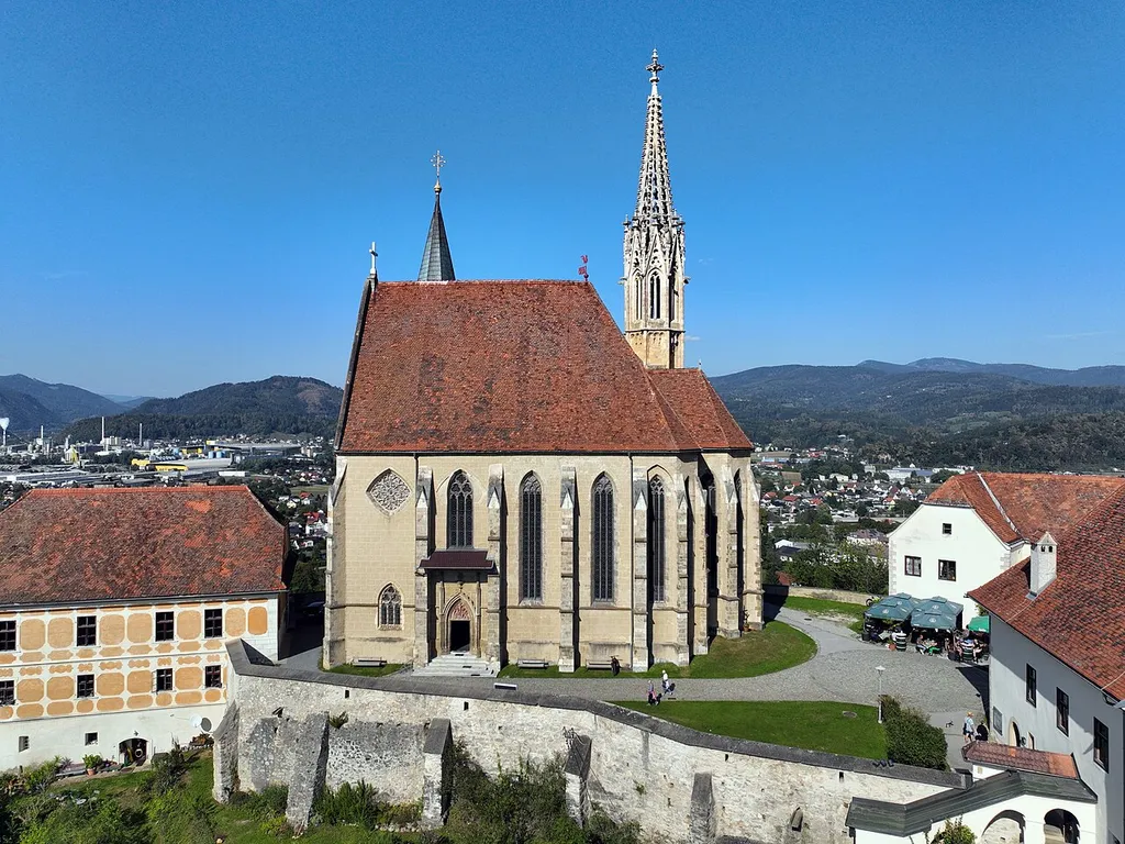 South view of the pilgrimage church Maria Strassengel.