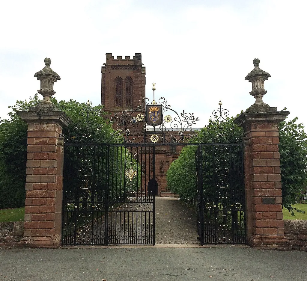 Gates of St Mary's Church, Eccleston, Cheshire
