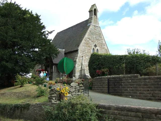 St. Mark's Church, Marton The stone church was open for a flower festival on the day of the photograph (August Bank Holiday).