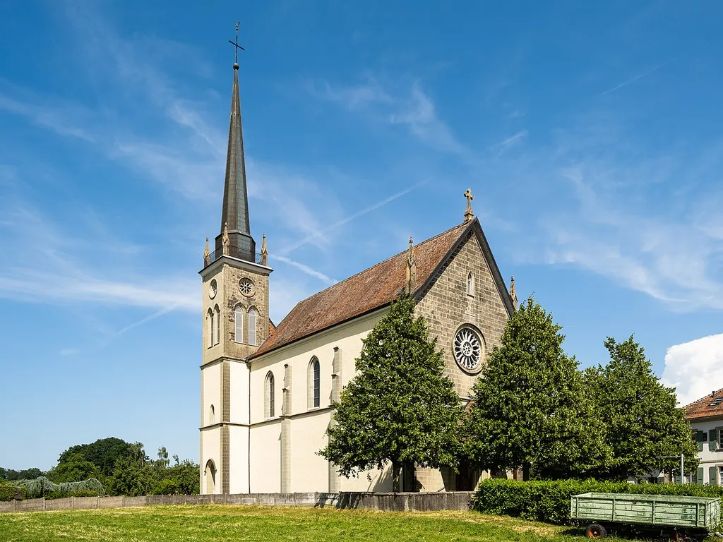 The church of Saint-Etienne in Bottens.