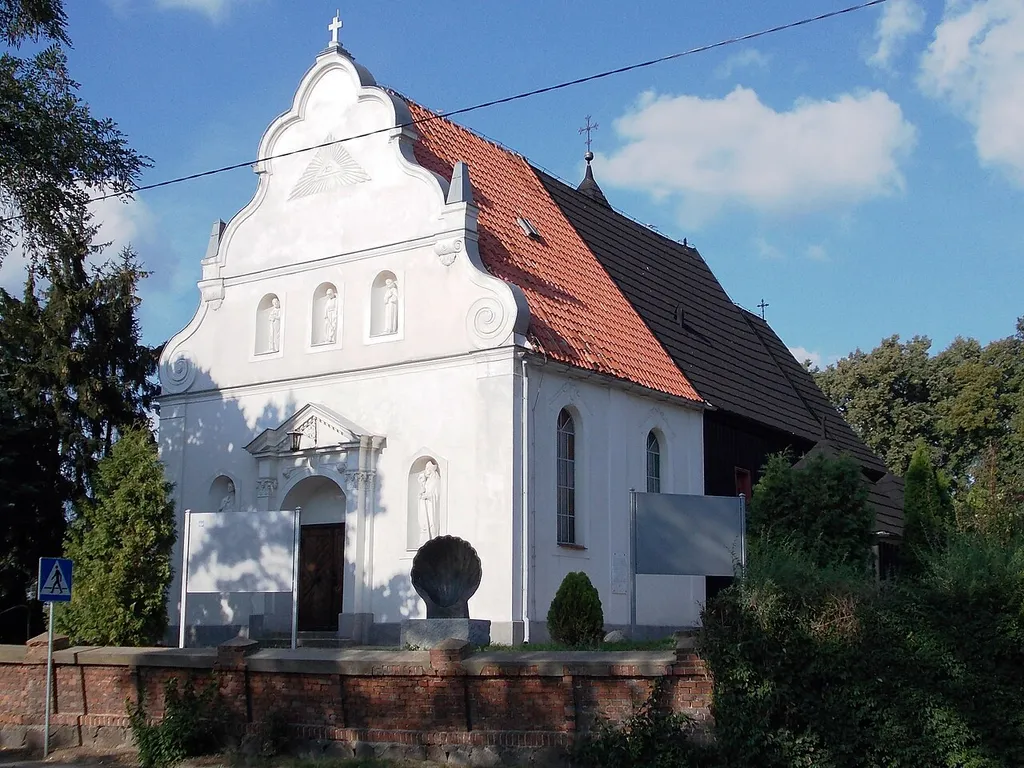 Niechanowo, ul. Różana 54 - drewniany kościół parafialny pw. św. Jakuba z 1776 r. (zabytek nr 974/A)