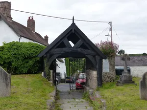 Lychgate W of Church of St Mwrog