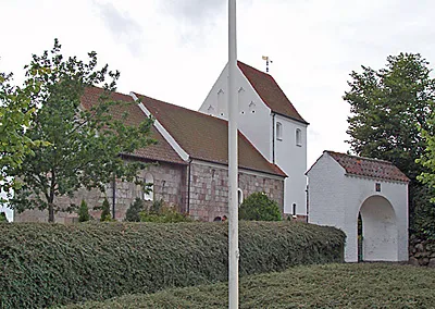 Adslev Kirke, Hørning Kommune, Hjelmslev Herred, Århus Amt, Denmark