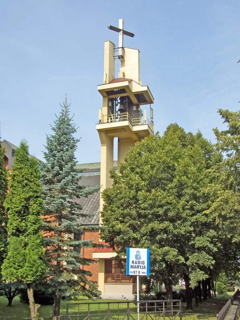 Church bell tower of St.. Maximilian Kolbe in Lublin.