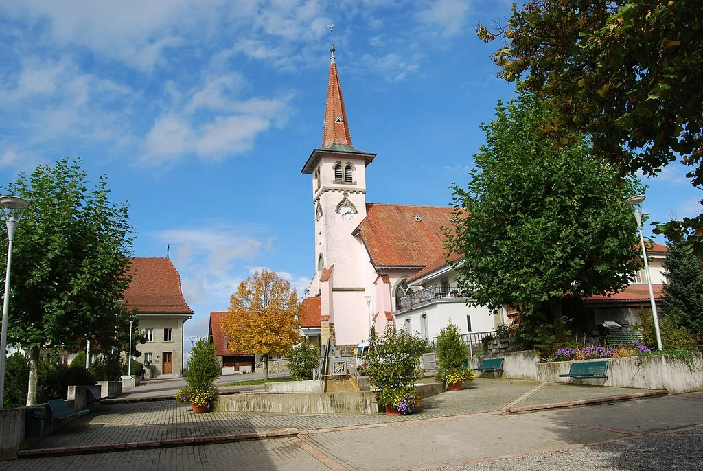 Catholic Church of Grolley, canton of Fribourg, Switzerland
