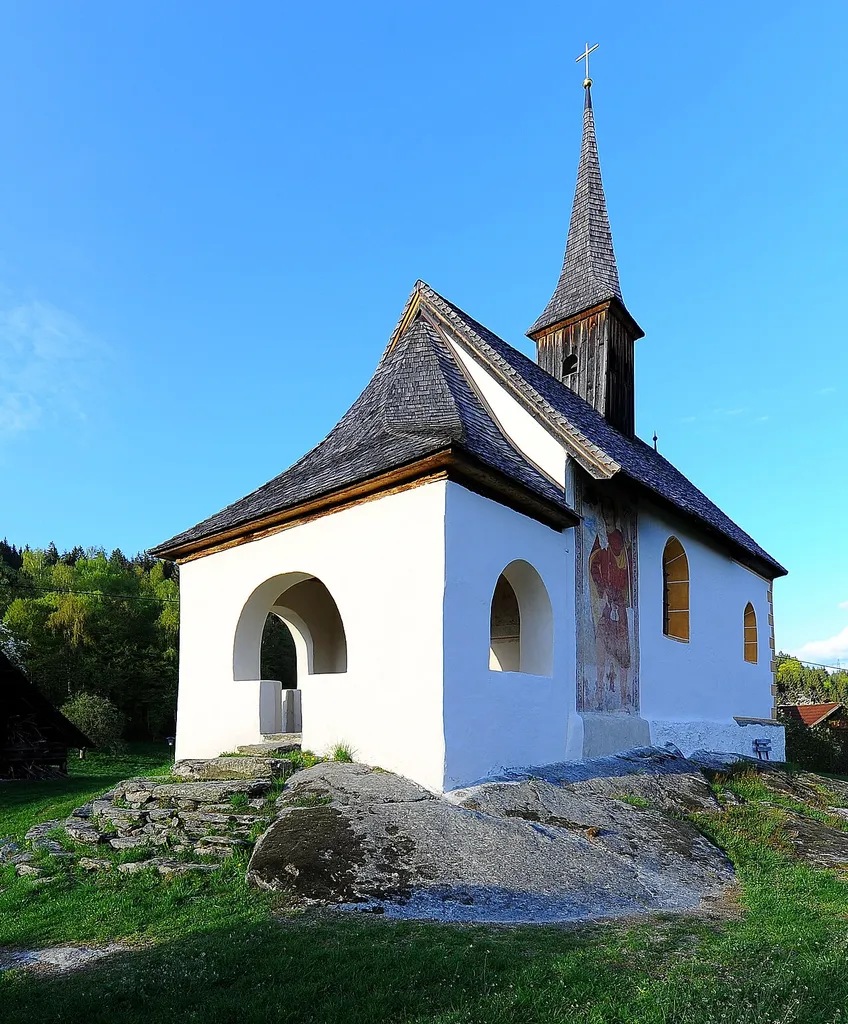 Subsidiary church Holy Michael at Oberjeserz, market town Velden am Wörthersee, district Villach Land, Carinthia, Austria, EU