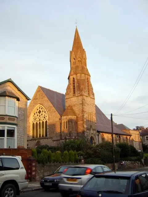 Ellacombe Church The evening sun illuminates Christ Church, the parish church of Ellacombe, Torquay.