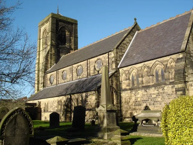 Cramlington St Nicholas the south facing side of the church