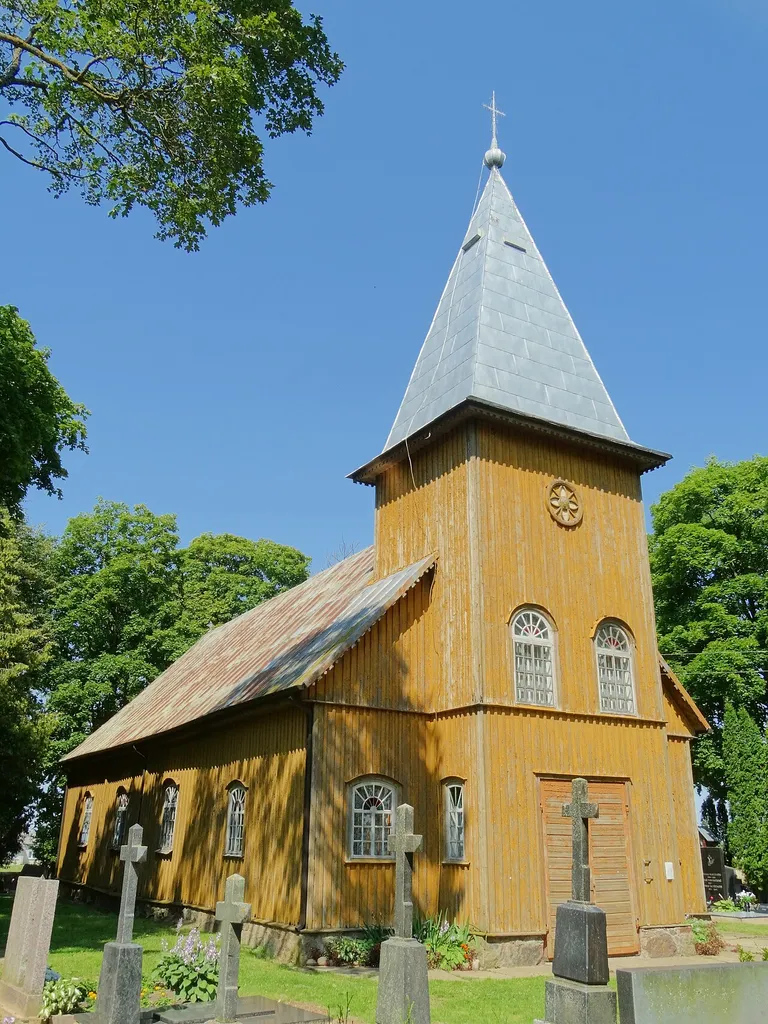 Saint Stanislaus Kostka Church in Gasčiūnai, Joniškis district, Lithuania