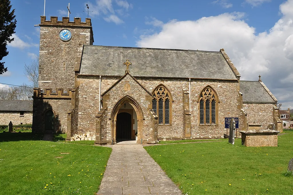 St Mary's parish church, Hemyock, Devon, seen from the south