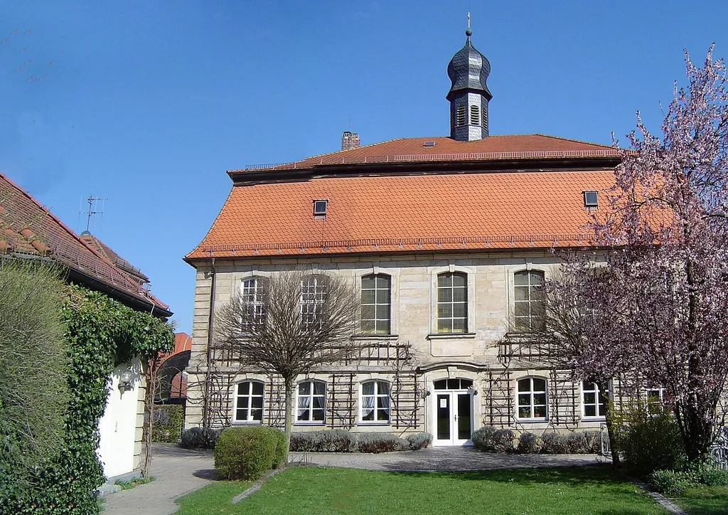 Bayreuth, Erlangerstraße 29, Reformierte Kirche (hintere Fassade).