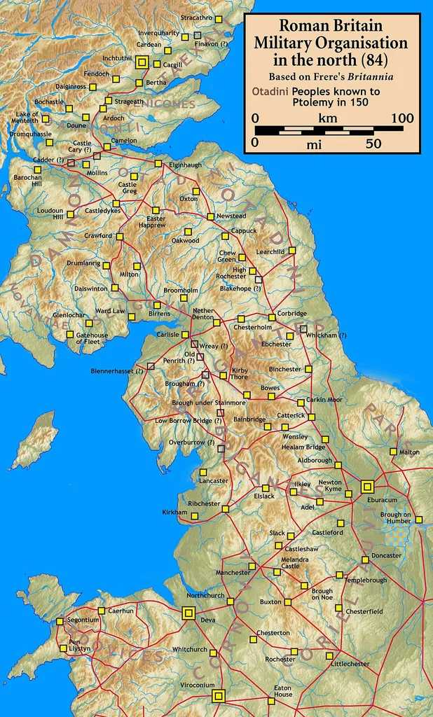 Roman Britain, Military Organisation in the north (84)