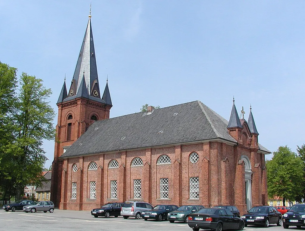 The Evangelical Lutheran Martin Church in Ritzebüttel (a locality of Cuxhaven), Lower Saxony, Germany.