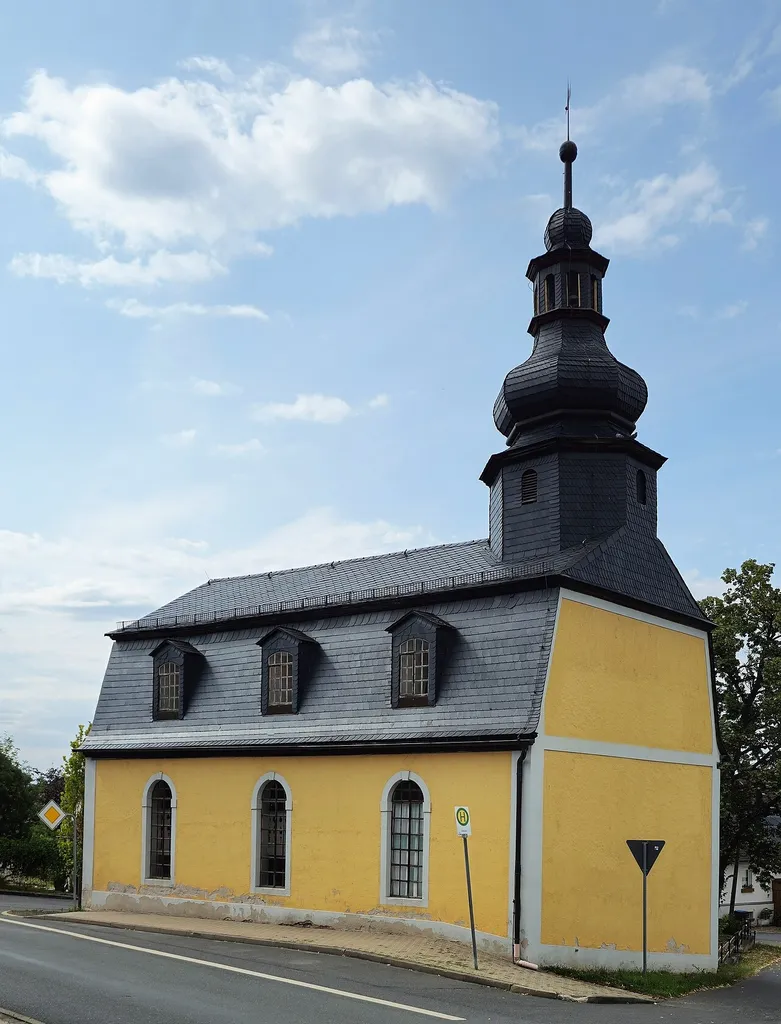 Evangelisch-lutherische Dorfkirche Dobian, Gemeinde Krölpa, Saale-Orla-Kreis, Thüringen, Deutschland